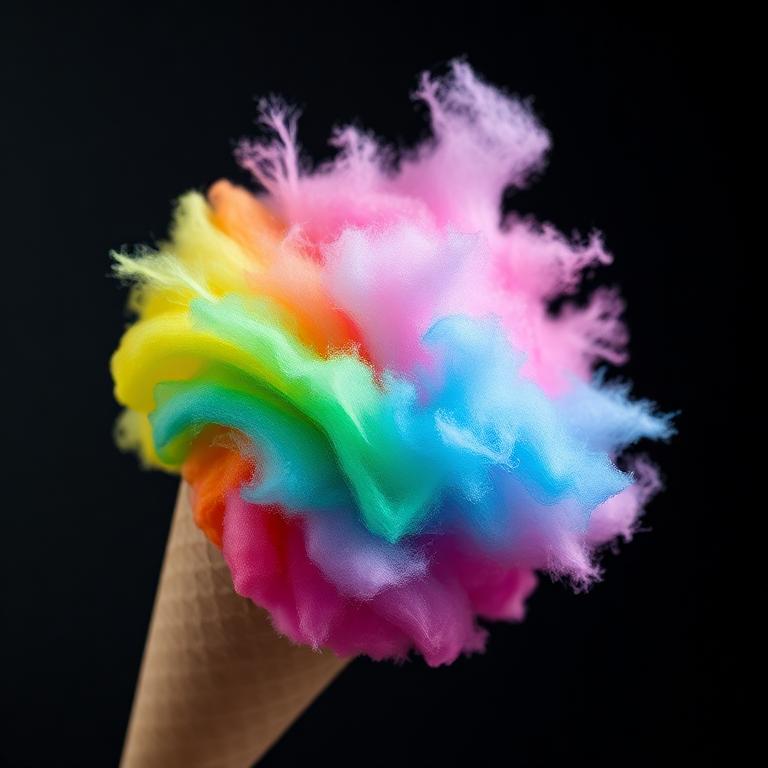 Rainbow Cotton Candy